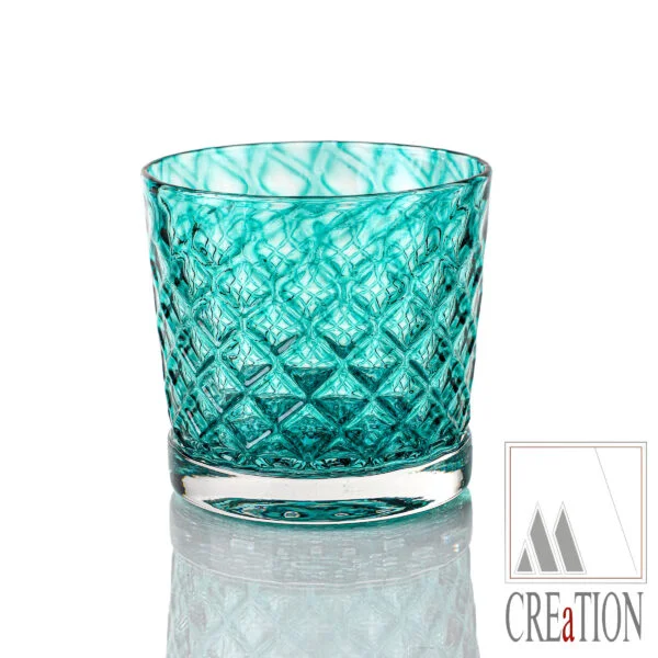 Rosette "Emerald" Hand-Blown Tumbler Collection