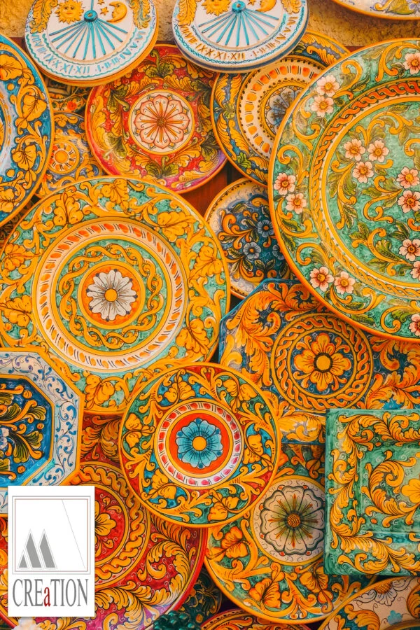 The intricate designs are inspired by the vibrant culture of Tunisia, and the luxurious deep profile of the plates make them the perfect choice for special occasions and everyday dining. Enjoy your meals in style with these beautiful and functional works of art. Get your Berber Blooms Tunisian Hand-Painted Plates today and elevate your dining experience to the next level