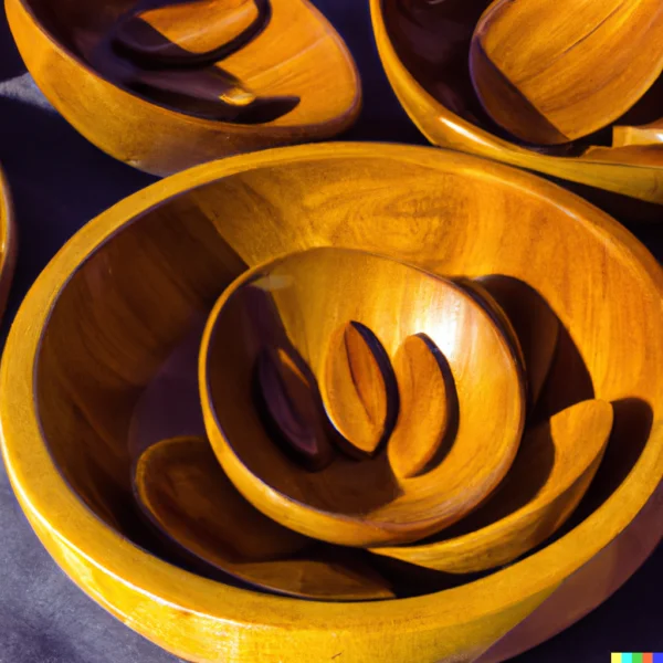 The Simply Chic Wooden Salad Bowl: Elevate Your Salad Game with Premium Craftsmanship